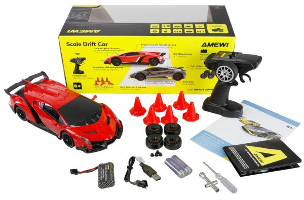 21116 Lamborghini Veneno Drift Car 1:18 RTR rot
